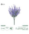 GloboStar® Artificial Garden  LAVENDER BRANCH 21062 Διακοσμητικό Κλαδί Λεβάντας σετ 2 τεμάχια Φ15 x Υ30cm